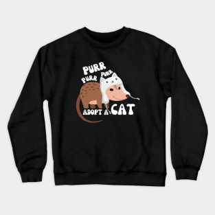 Adopt A Cat Opossum Crewneck Sweatshirt